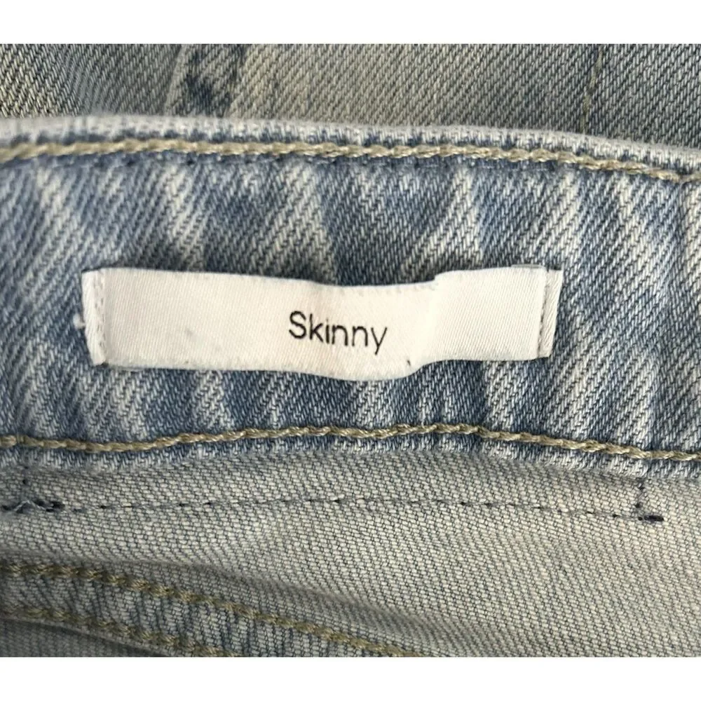 Calvin Klein Jeans Men's 38x32 Skinny Fit Stretch Denim Light Wash